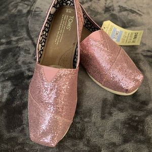 Toms Toms Barbie Pink Glitter Shoes